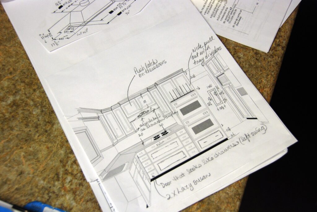 Kitchen design blueprints in Sarnia, Ontario