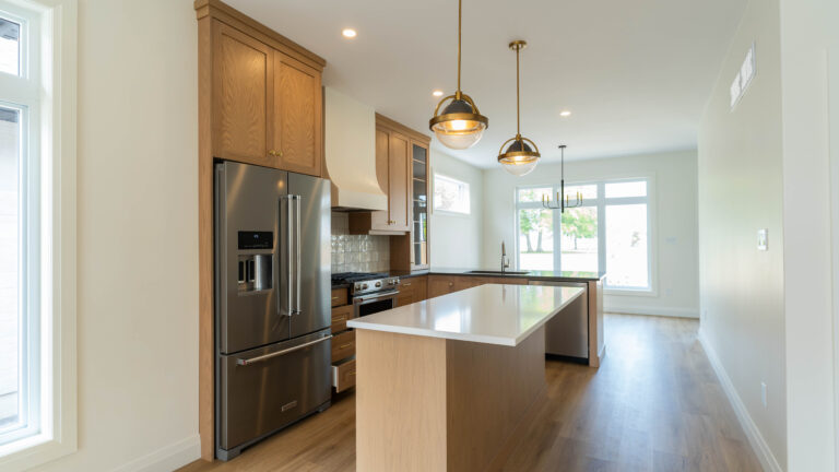 Modern kitchen cabinetry in Bright's Grove, Sarnia, Ontario.